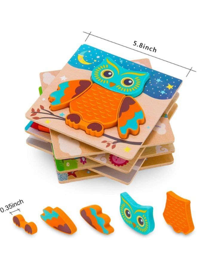 Wooden Puzzles for Kids Boys and Girls Pets Set Star Fish - Image 3