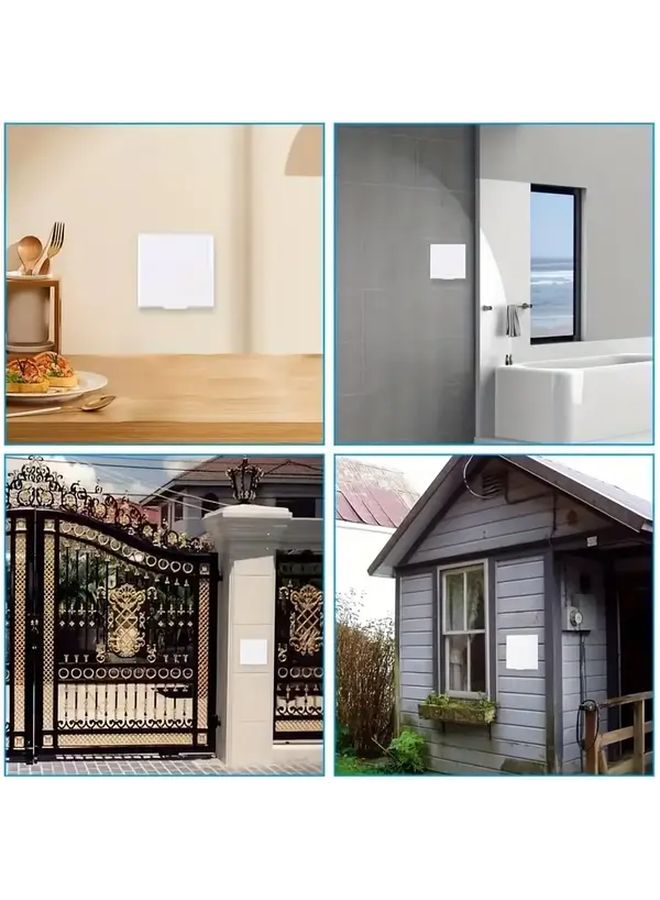 2pcs Ultra Thin Waterproof Switch Socket Cover Self Adhesive Kitchen Oil Proof Box - Image 5