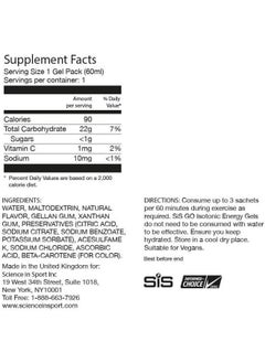 Science in Sport GO Isotonic Energy Gels Running Gels With 22g Carbohydrates Low Sugar Variety Pack Of Assorted Flavours 60ml Per Serving 7 Pack  - Image 3