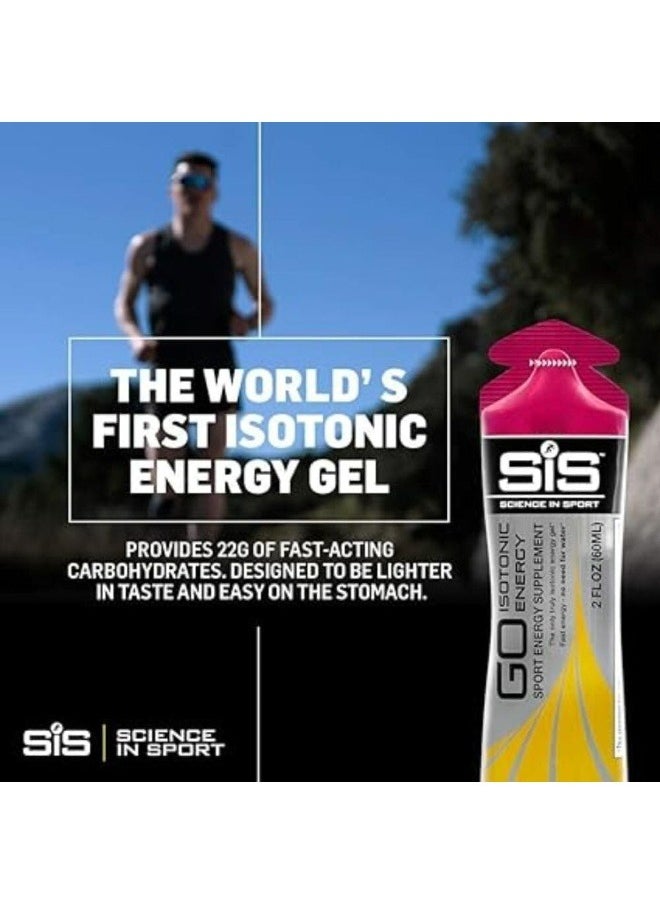 Science in Sport - GO Isotonic Energy Gels Running Gels With 22g Carbohydrates Low Sugar Variety Pack Of Assorted Flavours 60ml Per Serving 7 Pack - Image 1
