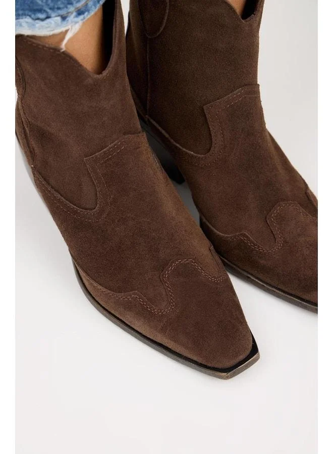 Manijero  Ellinor Women's Genuine Leather Western Coffee Boot. for Women | Best Price UAE