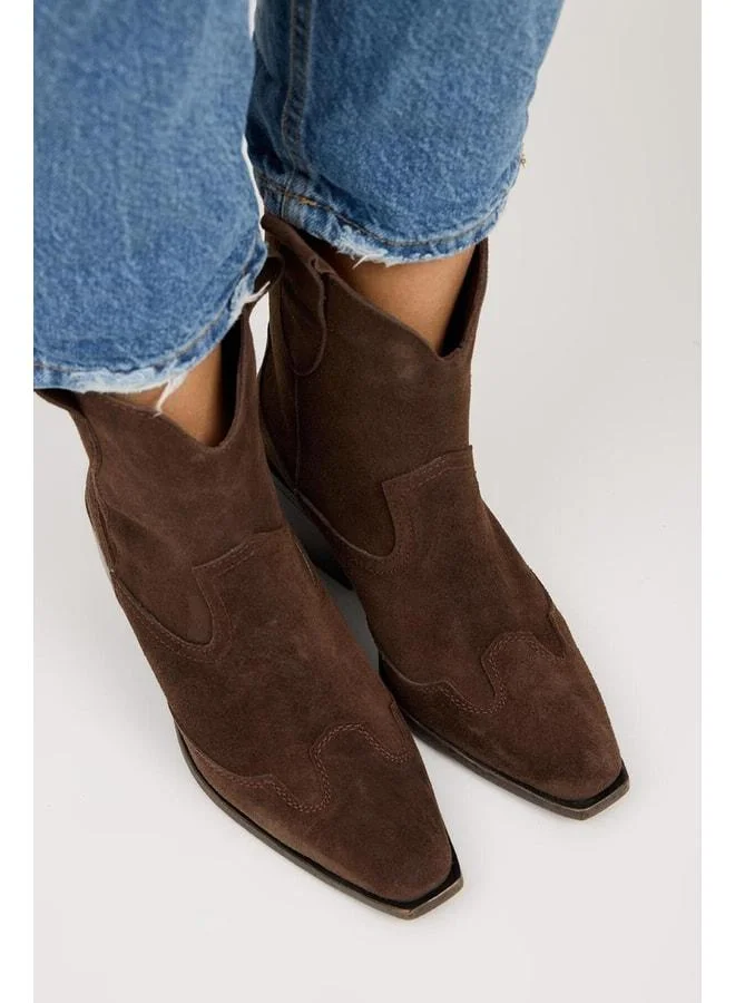 Manijero  Ellinor Women's Genuine Leather Western Coffee Boot. for Women | Best Price UAE