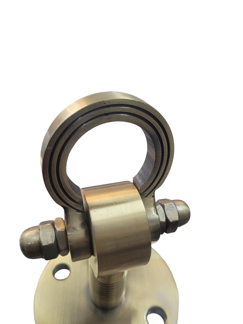 Nooks Stainless Steel Havy Duty Brass Finished Swing and Jhula Hangers 6inch Ceiling Mount Bearing kada Set of 2 for Home and Balcony - Image 3