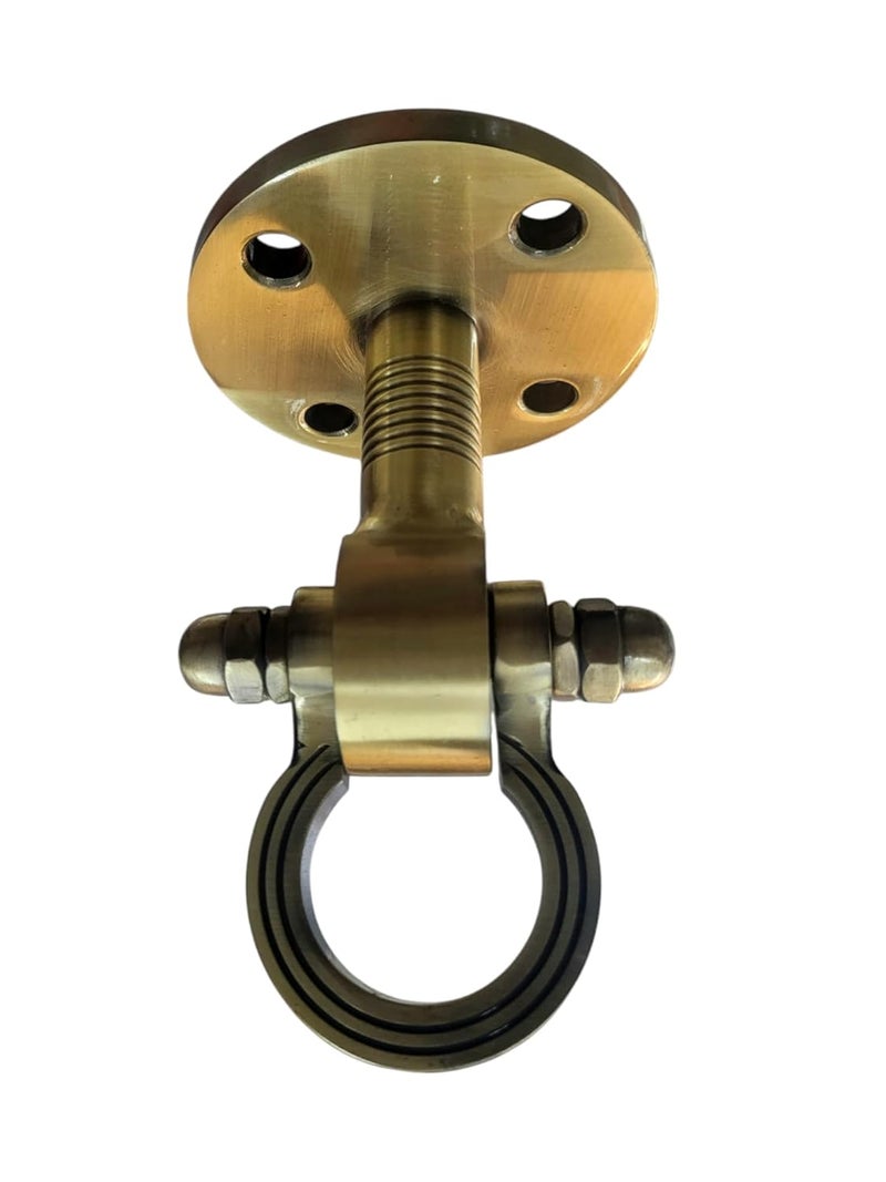 Nooks Stainless Steel Havy Duty Brass Finished Swing and Jhula Hangers 6inch Ceiling Mount Bearing kada Set of 2 for Home and Balcony - Image 5