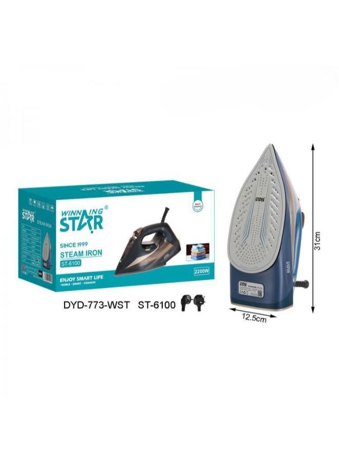ويننج ستار مكواة بخار كهربائيةSt-6100متعدد الألوان - Image 2