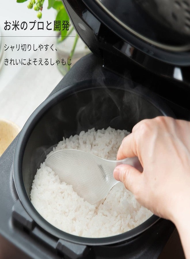 Marna K674 Premium Clear Super Rice Spoon, Made in Japan, Non-Stick (Embossing, Easy to Scoop), Slim Width - Image 4