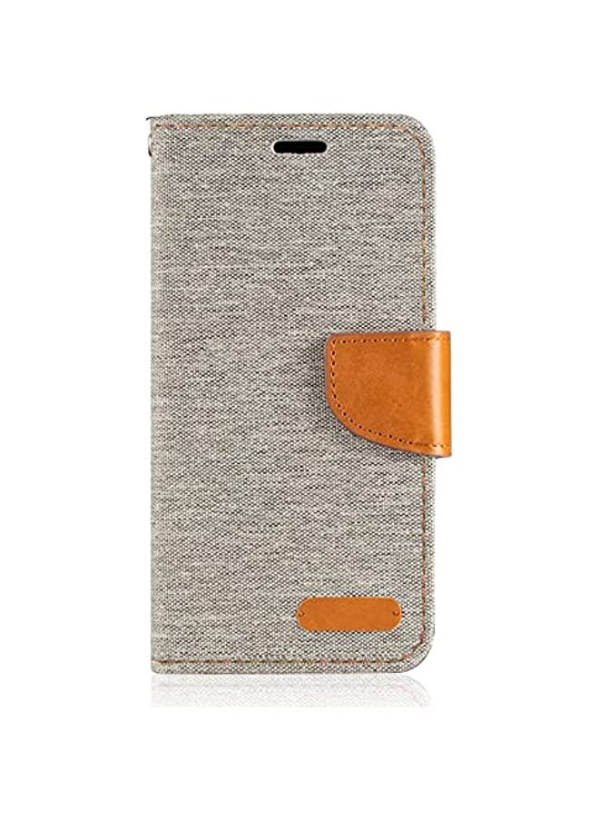 Aookay Case for Galaxy S6 Edge Plus, PU Leather Wallet Case with Soft TPU Back Cover Magnet Flip Case [Card Slots & Kickstand] for Galaxy S6 Edge Plus (Galaxy S6 Edge Plus, Gray)
