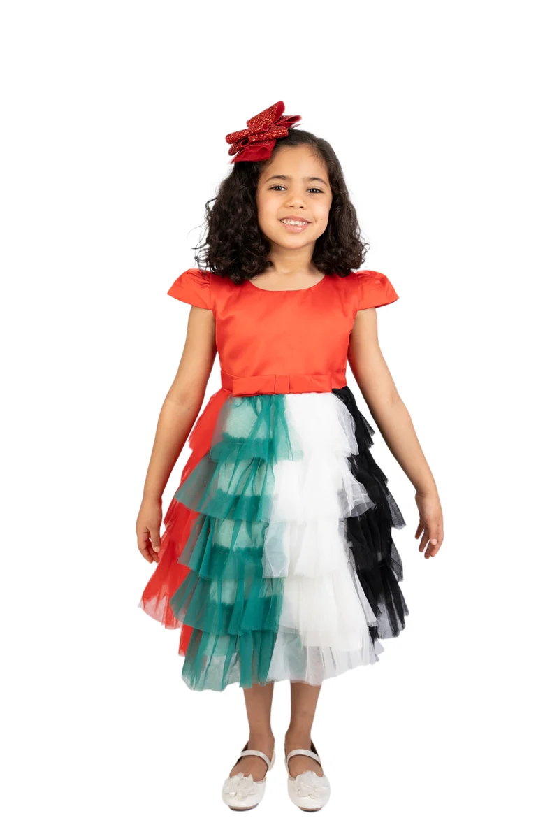D'Daniela UAE Flag Dress Noura Collection