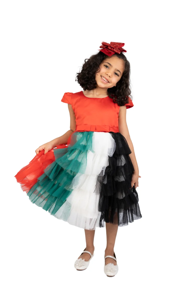 D'Daniela UAE Flag Dress Noura Collection