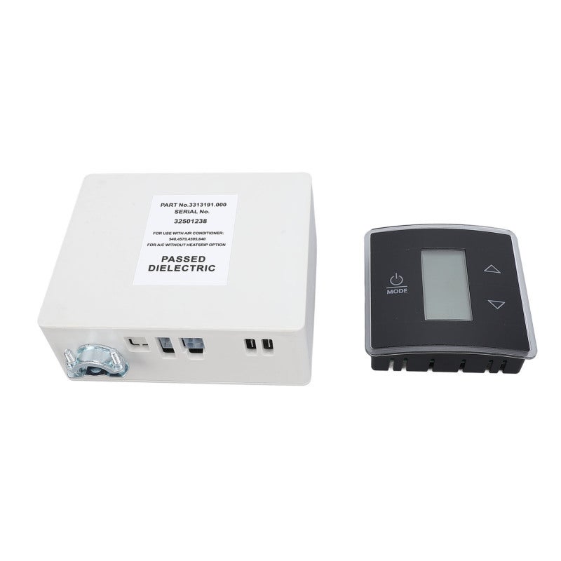 حزمة تحكم منظم درجة الحرارة للحافلات الترفيهية (RV) مع شاشة LCD 3316230.714، منظم درجة الحرارة أحادي المنطقة CT مع لوحة تحكم لمكيفات الهواء B59530 B57915 - Image 4
