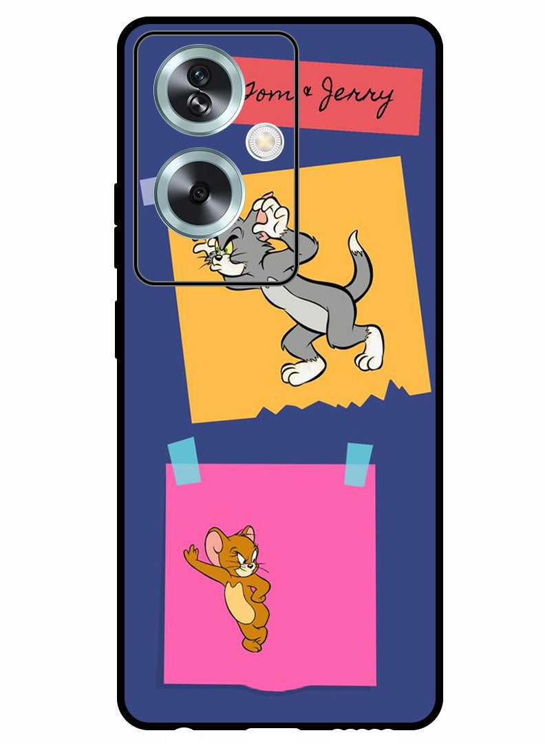 Theodor Protective Case Anti Scratch Shock Proof Bumper Cover For Oppo A2 Tom & Jerry - Image 1