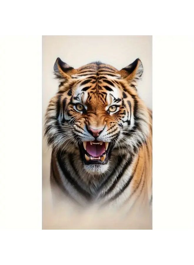 مجموعة رسم ألماسي 5D نمر مهيب تطريز دائري قماش 40x70 سم ديكور حائط فني - Image 2