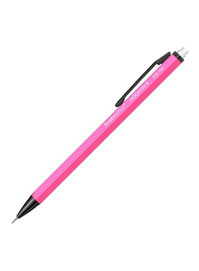 Scrikss 0.5 mm Cute Aesthetic Mechanical Clutch Lead Pen Pencil | for Drafting Sketching Drawing | Pink Penpencil | Hexagon-R - Image 5