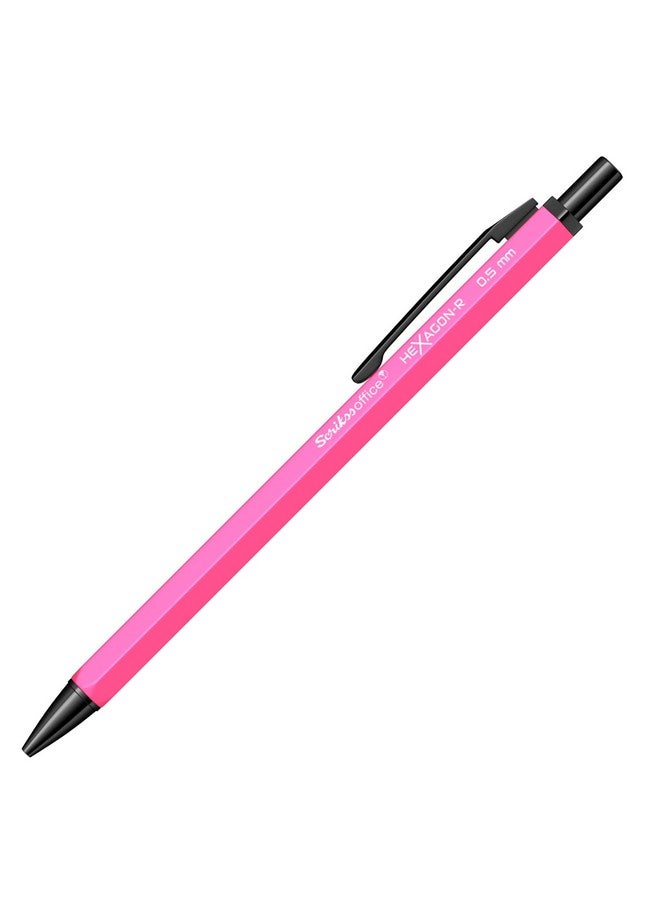 Scrikss 0.5 mm Cute Aesthetic Mechanical Clutch Lead Pen Pencil | for Drafting Sketching Drawing | Pink Penpencil | Hexagon-R - Image 4