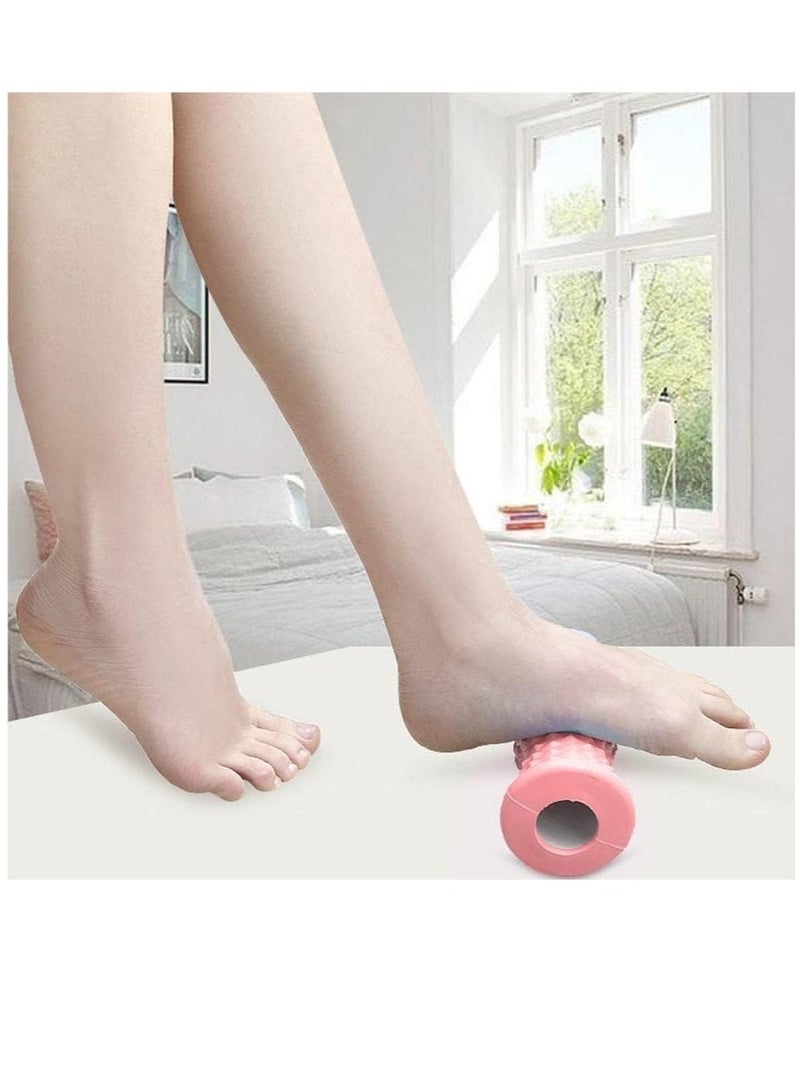 ارواق بكرات تدليك القدم، بكرات استرخاء العضلات للنساء والرجال، ملحقات مدلك العضلات، وردي - Image 1