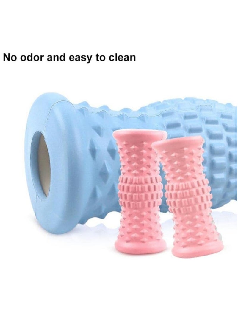 ارواق بكرات تدليك القدم، بكرات استرخاء العضلات للنساء والرجال، ملحقات مدلك العضلات، وردي - Image 3