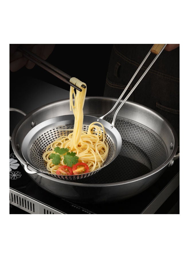 NIBEMINENT Stainless Steel Mesh Colander Food Filter Sieve Silver - Image 3