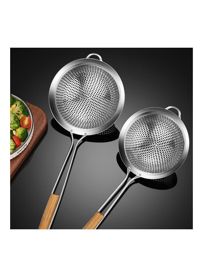 NIBEMINENT Stainless Steel Mesh Colander Food Filter Sieve Silver - Image 4