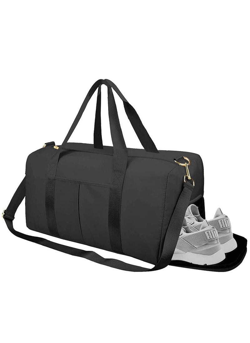 MahMir Gym Bag with Shoes Compartment, Sports Bag with Waterproof Pocket for Wet Towels, Travel Duffel Bag for Men and Women by MahMir (Magenta))  - Image 2