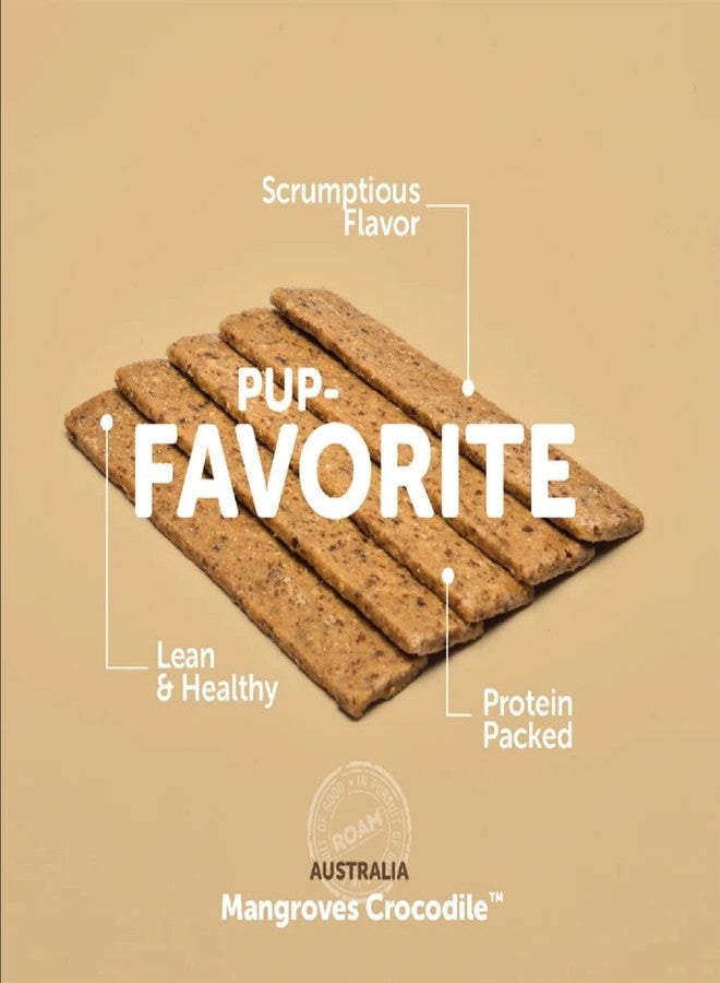 ROAM Pets Jerky for Dogs - Dog Jerky Treats with Limited Ingredients, Healthy Dog Treats, Protein Treats for Dogs with Novel Proteins (Croc Jerky) - Image 3