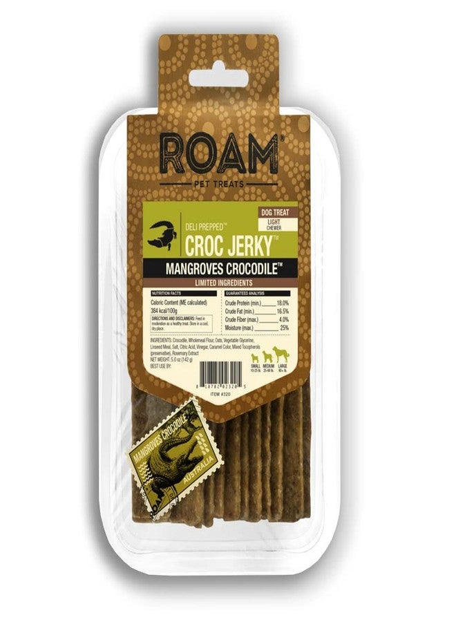 ROAM Pets Jerky for Dogs - Dog Jerky Treats with Limited Ingredients, Healthy Dog Treats, Protein Treats for Dogs with Novel Proteins (Croc Jerky) - Image 1
