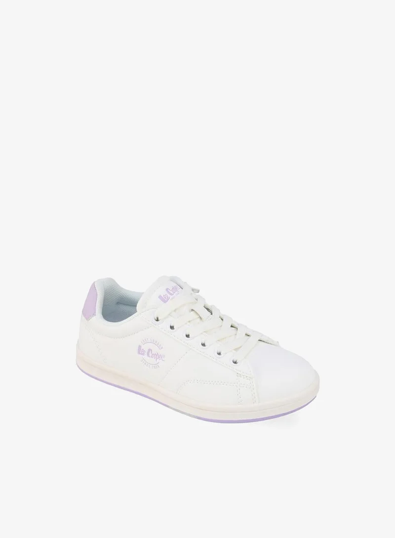 لي كوبر Girls Lace-Up Ankle School Sneakers