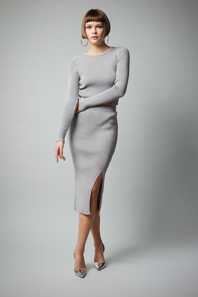 DeFacto Woman Fitted Shiny Fabric Skirt  - Image 4