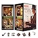 Fsolis Book Nook Kit 3D Wooden Puzzle for Adult DIY Miniature Kit Decorative Bookend Bookshelf Bookcase Decor Gifts for Women Readers Book LoversRose Detective Agency - Image 2