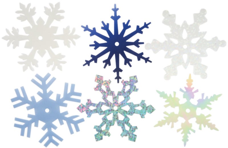 Creative Impressions CI63021 2-Inch Shimmer Snowflakes, Large, 50 Per Package - Image 3