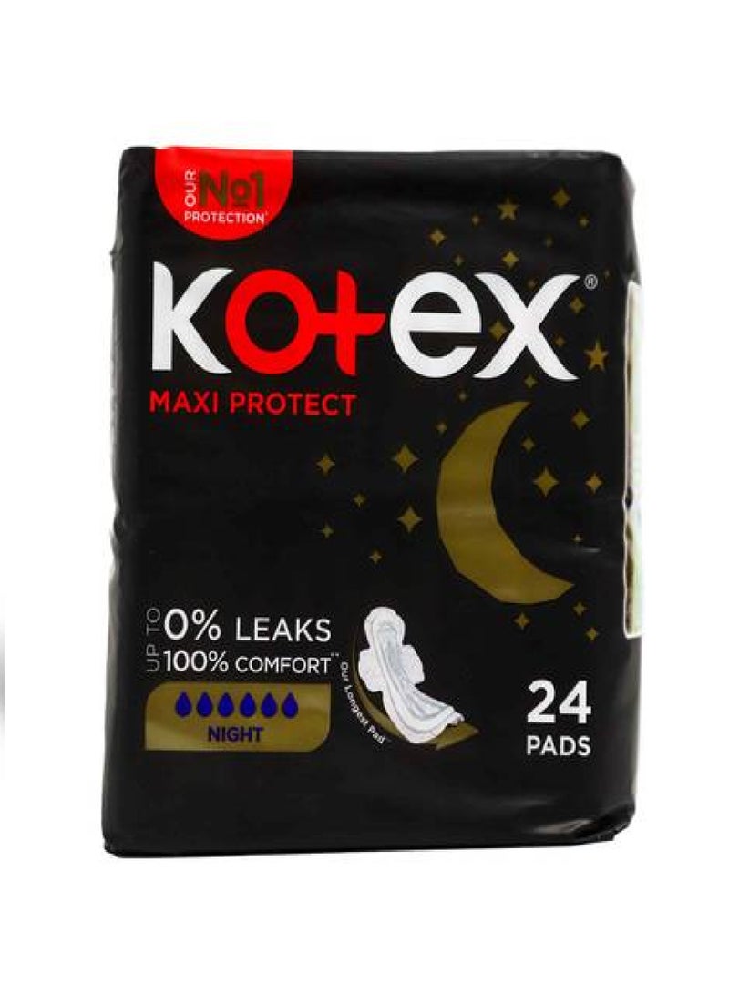 Kotex Maxi Protect Night 24 Pads