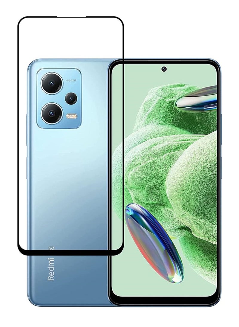 Super Tempered Glass Screen Protector 5D Designed For Xiaomi Redmi Note 12 5G Full Glue Edge to Edge Full Screen Coverage And Bubble Free - Image 1