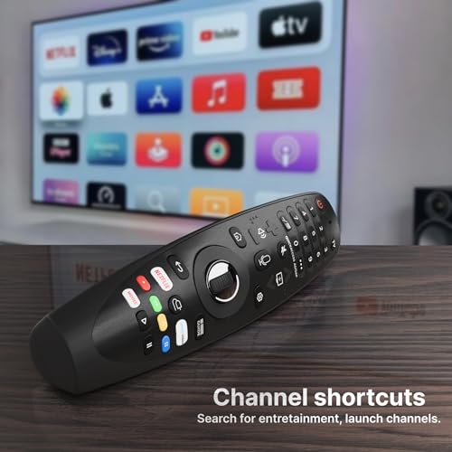 ZdalaMit Voice Magic Remote AKB75855501 for LG Smart TV Magic Remote Replacement AN-MR20GA MR19BA MR18BA MR650A, with Pointer Function/Hotkeys Such as NetfIix/Primo-Video/Movie - Image 5