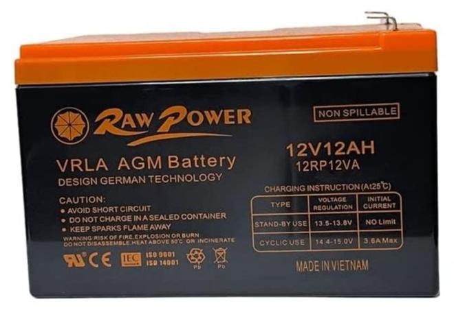 Raw Power RawPower VRLA AGM Non Spillable Battery Made in Vietnam (12V 12AH) - Image 1