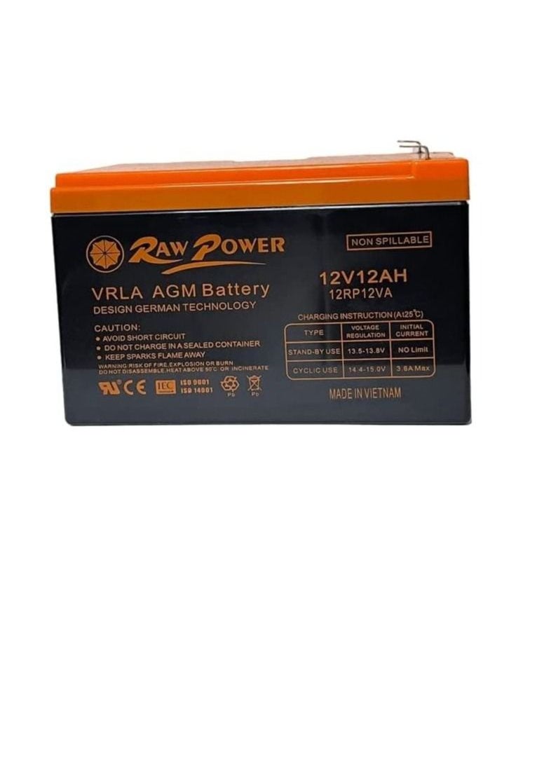 Raw Power RawPower VRLA AGM Non Spillable Battery Made in Vietnam (12V 12AH)  - Image 3