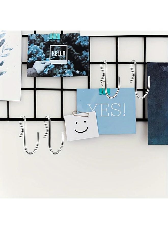 60pcs Mini S Hooks 1 7 Inch Silver Utility Hooks For Hanging Plants Decor Crafts - Image 3