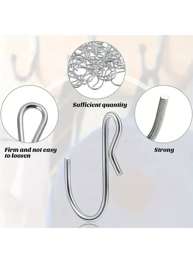 60pcs Mini S Hooks 1 7 Inch Silver Utility Hooks For Hanging Plants Decor Crafts - Image 5