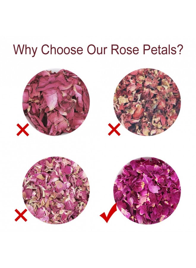 TEARELAE TEARELAE - Dried Rose Petals - Top-Grade Pure Natural Edible Flowers - Use for Tisanes, Baking, Candle Making, Soap Making and Handicraft - 1.3oz/37g  - Image 3