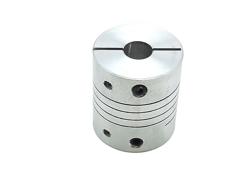 Yodaoke 8x12.7mm 1/2" Flexible Shaft Coupling Stepper Motor Coupler D25 L30 - Image 1