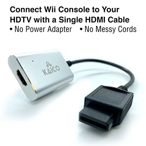 Kaico Wii to HDMI Adapter for Nintendo Consoles, Supports Component Output - Plug & Play – NTSC & PAL - Image 5