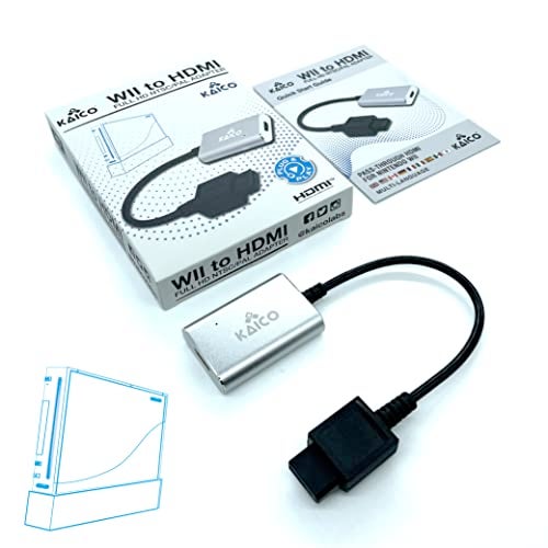 Kaico Wii to HDMI Adapter for Nintendo Consoles, Supports Component Output - Plug & Play – NTSC & PAL - Image 2