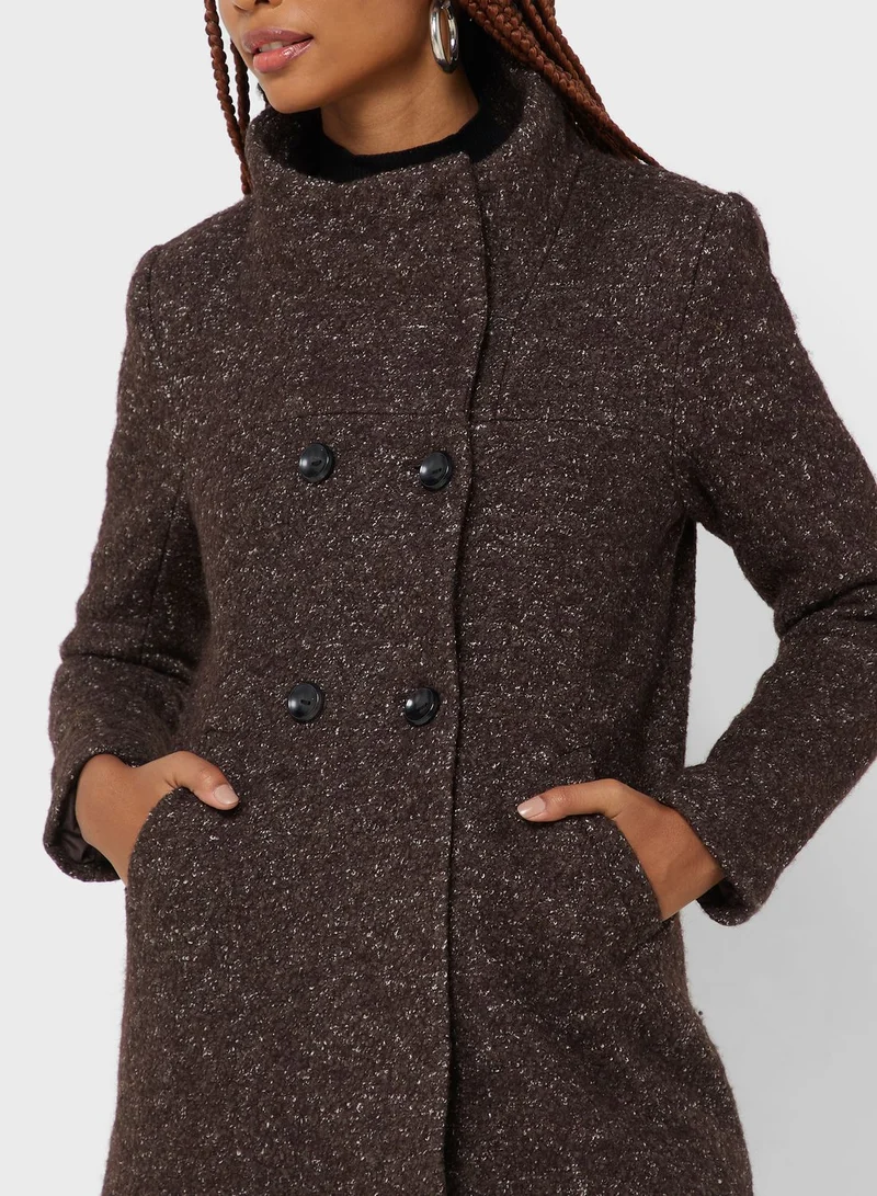 ONLY High Neck Knitted Coat