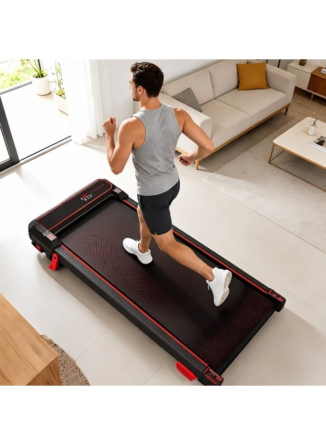 Vegas Fit Walking Pad Max – Walking treadmill with integrated vibration and incline adjustment systems (4-in-1 system): Speeds up to 10 km/h, 10% manual incline adjustment, quiet 2.5 HP motor, suitable for under-desk use, supports a weight of up to 265 lbs (approx. 120 kg), and includes a remote control. - Image 4