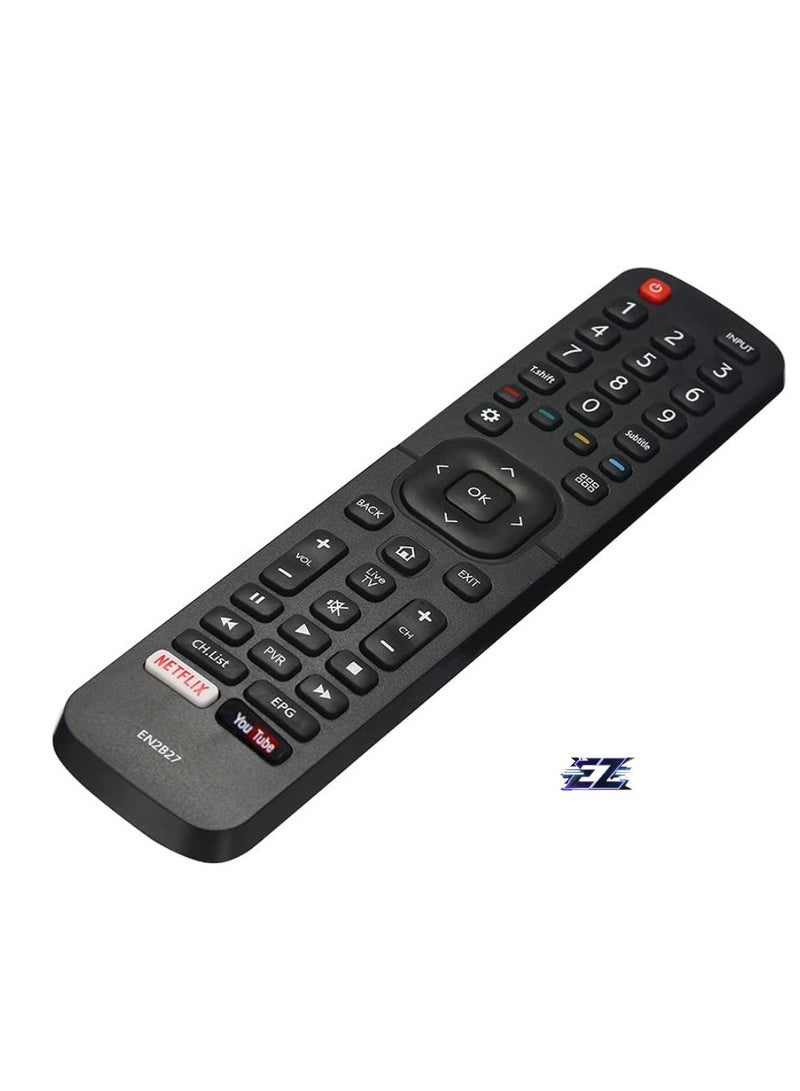 PopZa Remote Control for Hisense TV EN2B27 Replacement Portable Remote Control for Hisense 32K3110W, 40K3110PW, 50K3110PW, 40K321UW, 50K321UW, 55K321UW WITH BATTERY - Image 2
