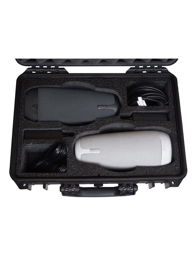 Case Club Case fits 2 Meeting Owl Conference Cameras - Waterproof Travel & Storage Case has Pre-Cut Foam to fit x2 Meeting Owl Standard, Pro, 2 or 3 - Holds Expansion Mic, Cords, Acc. & Lock Adapter - Image 2