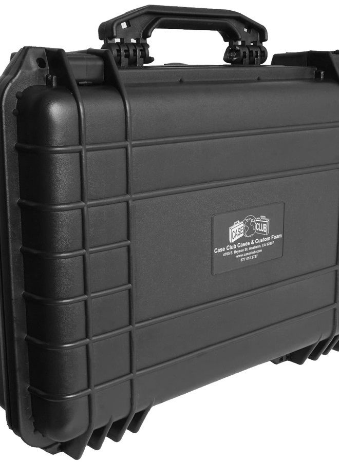 Case Club Case fits 2 Meeting Owl Conference Cameras - Waterproof Travel & Storage Case has Pre-Cut Foam to fit x2 Meeting Owl Standard, Pro, 2 or 3 - Holds Expansion Mic, Cords, Acc. & Lock Adapter - Image 3