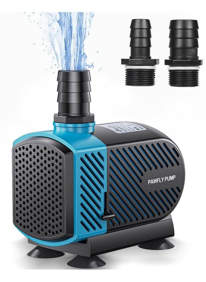 Pawfly 800 Gph Aquarium Submersible Water Pump (3000L/H, 45W) Ultra Quiet Water Fountain Pump With 8.2 Ft. Lift Height Adjustable Water Pump For Fish Tanks Ponds Gardens Waterfalls Statuary And Sumps  - Image 1