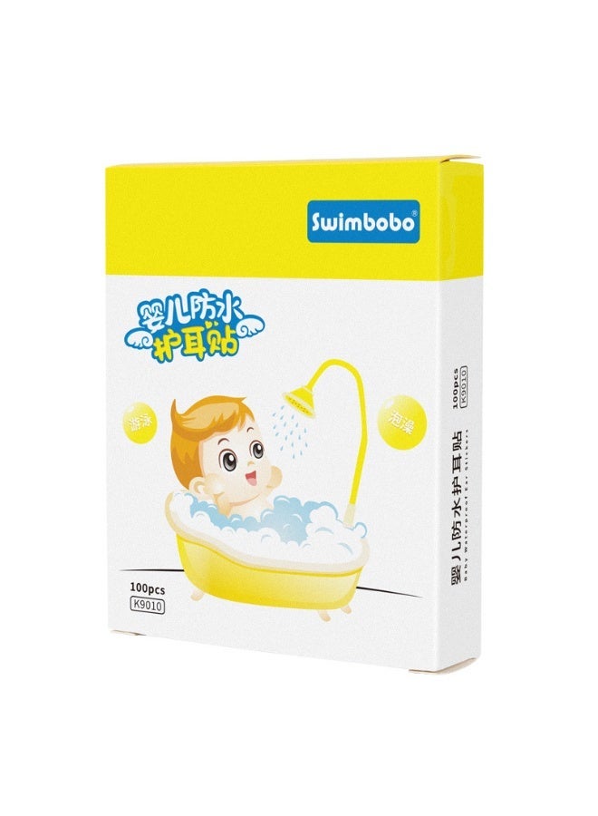 سويمبوبو 100 قطعة من وسادات الأذن للماء للأطفال حديثي الولادة الاستحمام والسباحة وركوب الأمواج والاستحمام والغوص وغيرها من حماية الأذن الرياضية المائية. - Image 4