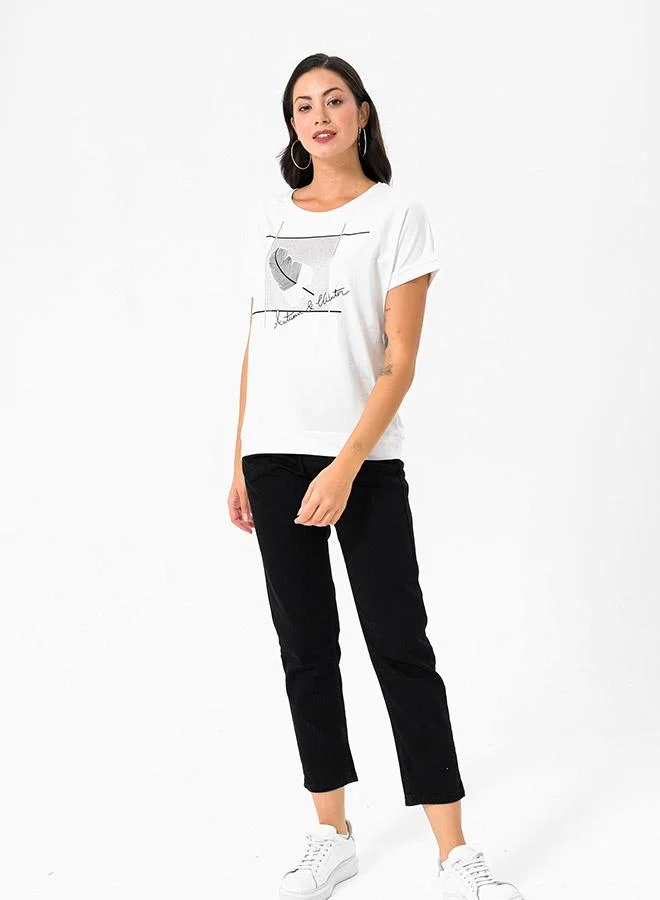 فيليكس هاردي Crew Neck Basic Tshirt