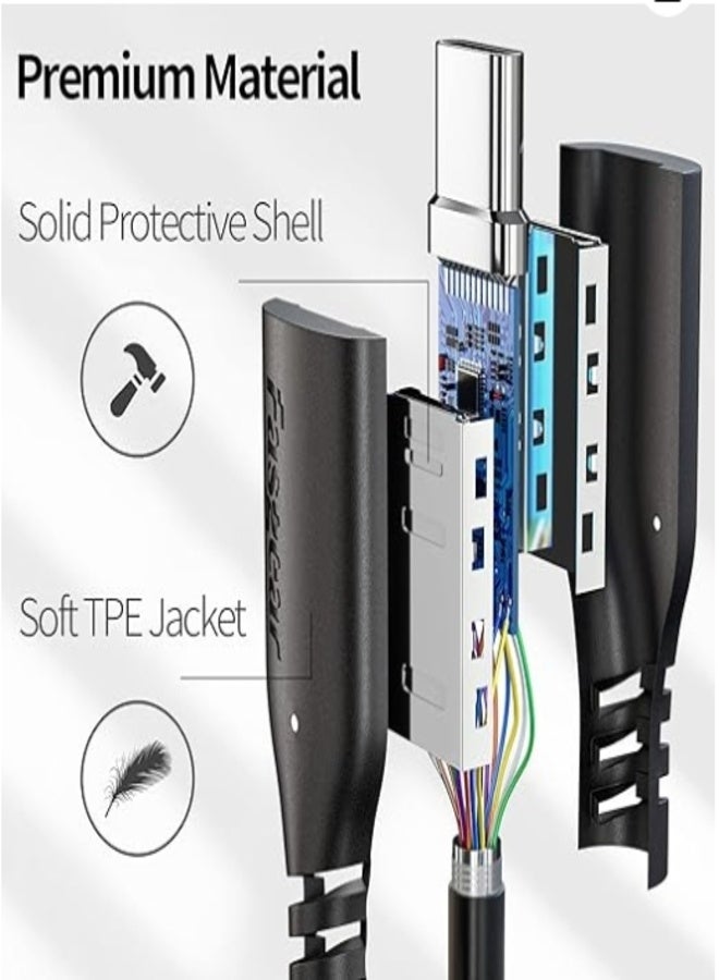 كابل تمديد من النوع C، ذكر إلى أنثى، كابل بيانات USB 3.1 من الجيل الثاني، كابل شحن، محول وكابل تمديد مناسب لجهاز Nintendo Switch وشحن Apple PC PD، قاعدة NS، توصيل طاقة USB، وصلة محمولة، محطة إرساء حديثة، كابل شحن ممتاز، موصل معزز، شاحن Type C، لعشاق التقنية، ملحقات الألعاب - Image 3