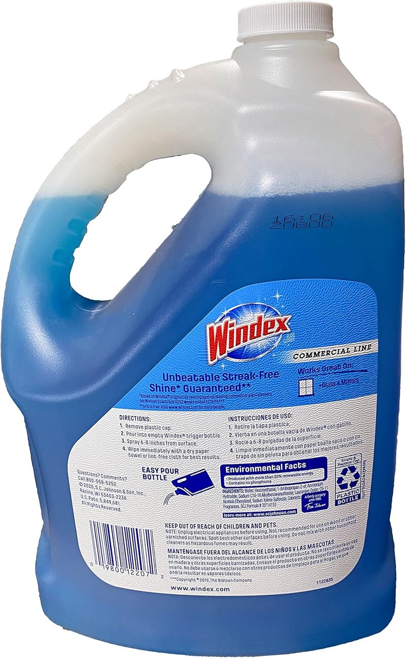 Windex S C Johnson 12207 Gallon Pro Refill - Original Streak-Free Glass Cleaner - Image 2